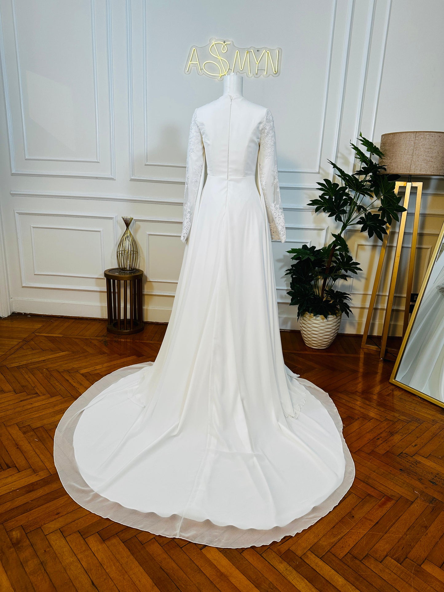 Off-white Bridal Chiffon Dress