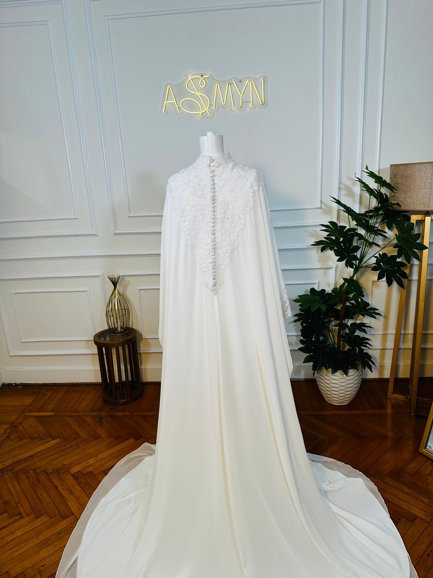 Off-white Bridal Chiffon Dress