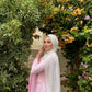 Baby Pink Satin Soiree Dress