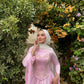 Baby Pink Satin Soiree Dress