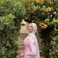 Baby Pink Satin Soiree Dress