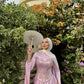Baby Pink Satin Soiree Dress