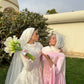 Baby Pink Satin Soiree Dress