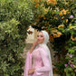 Baby Pink Satin Soiree Dress
