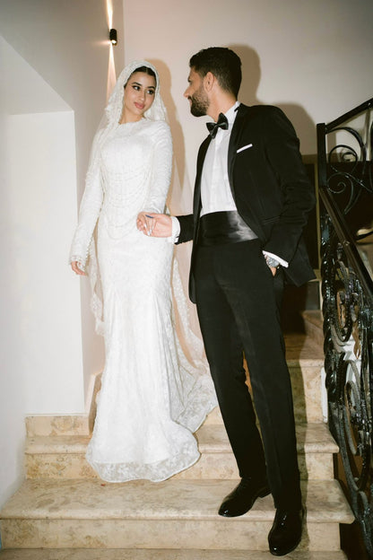 Lace Corset Mermaid Wedding Dress