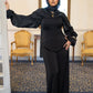 Black Corset 3-pieces Soiree Jumpsuit