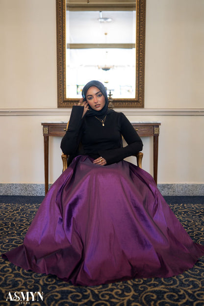 Purple Cloche Soiree Skirt