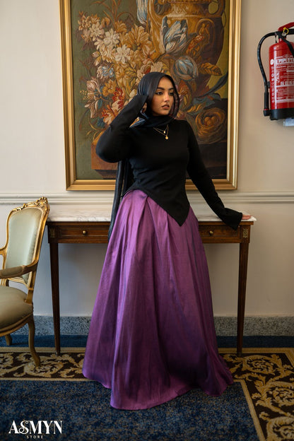 Purple Cloche Soiree Skirt