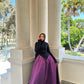 Purple Cloche Soiree Skirt