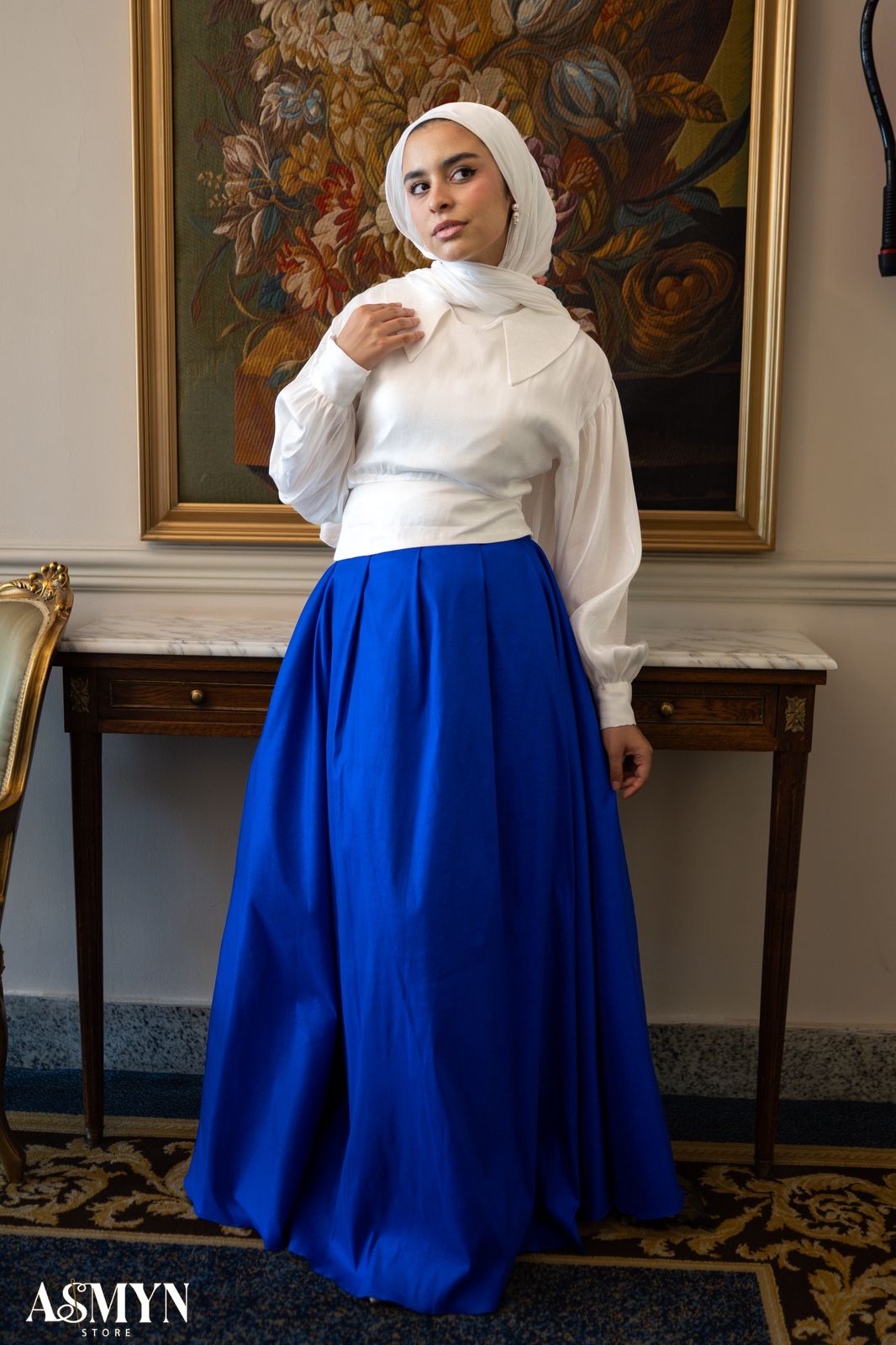 Blue Cloche Soiree Skirt