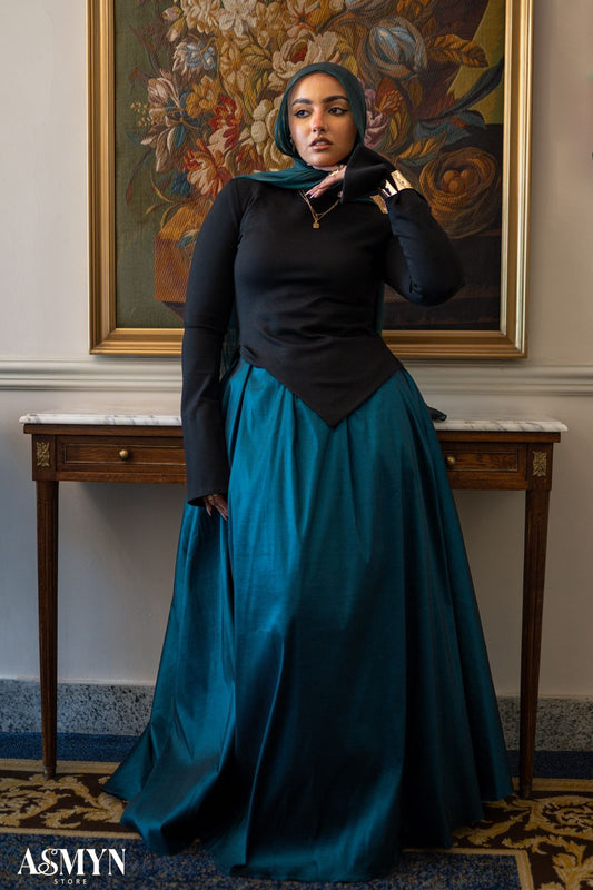 Petroleum Cloche Soiree Skirt