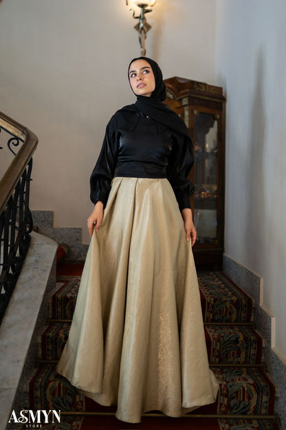 Sage Cloche Soiree Skirt