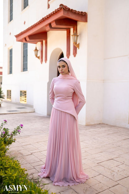 Cashmere Corset Soiree Dress Set