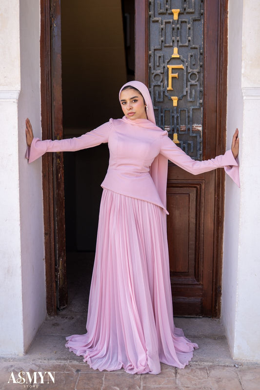 Cashmere Corset Soiree Dress Set