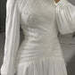 Off-white Embroidered Bridal Dress