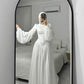 Off-white Embroidered Bridal Dress