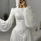 Off-white Embroidered Bridal Dress