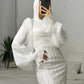 Off-white Embroidered Mermaid Bridal Dress