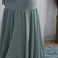 Mint Chiffon Soiree Dress