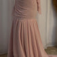 Rose Chiffon Soiree Dress