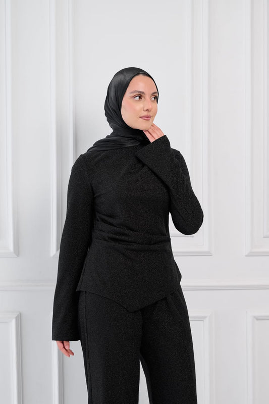 Defined Glow Soiree Set in Black