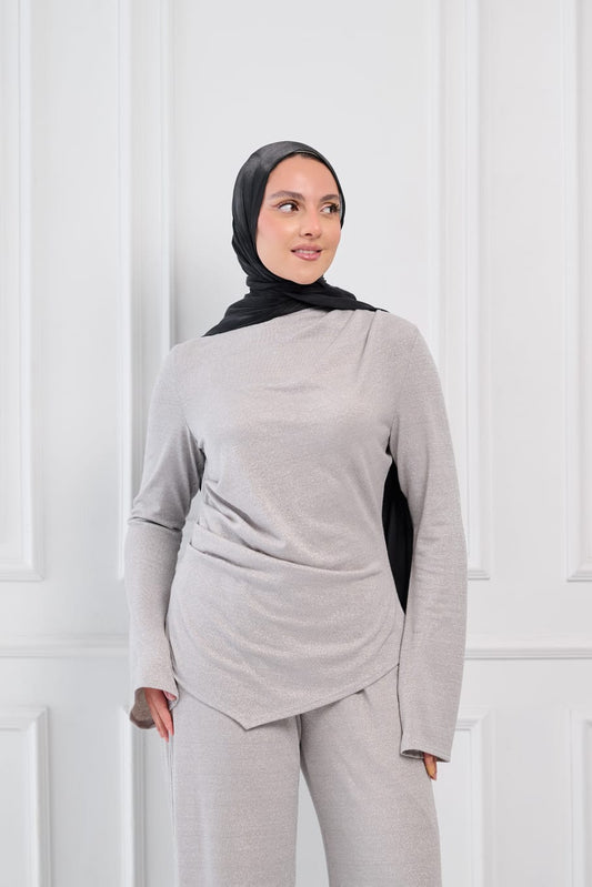 Defined Glow Soiree Set in Mushroom Beige