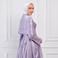 Flowing Grace Statement Sleeve Dress in Lavender