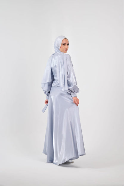 Shadow & Shine Soiree Wrap Set in Baby Blue