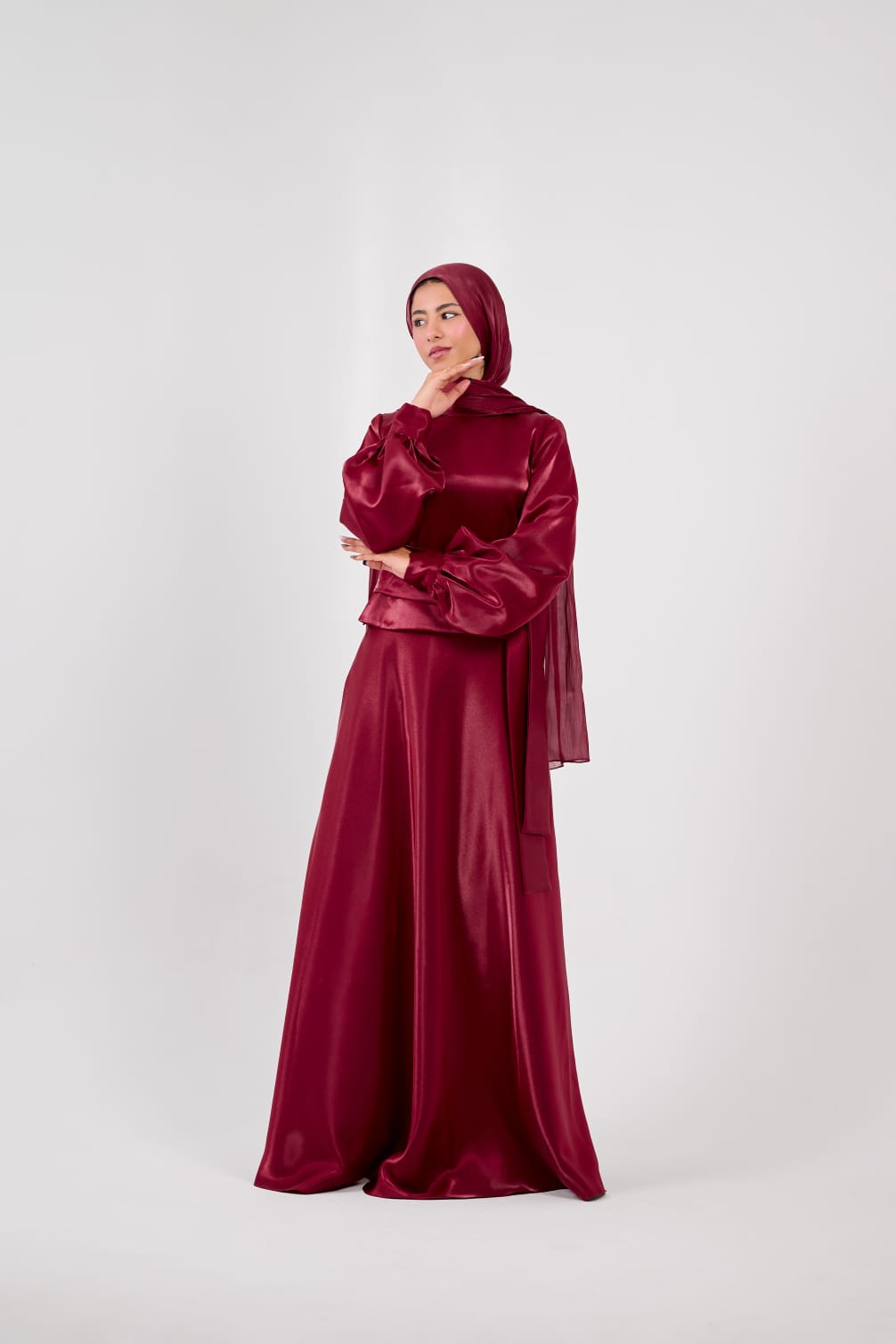 Shadow & Shine Soiree Set in Burgundy