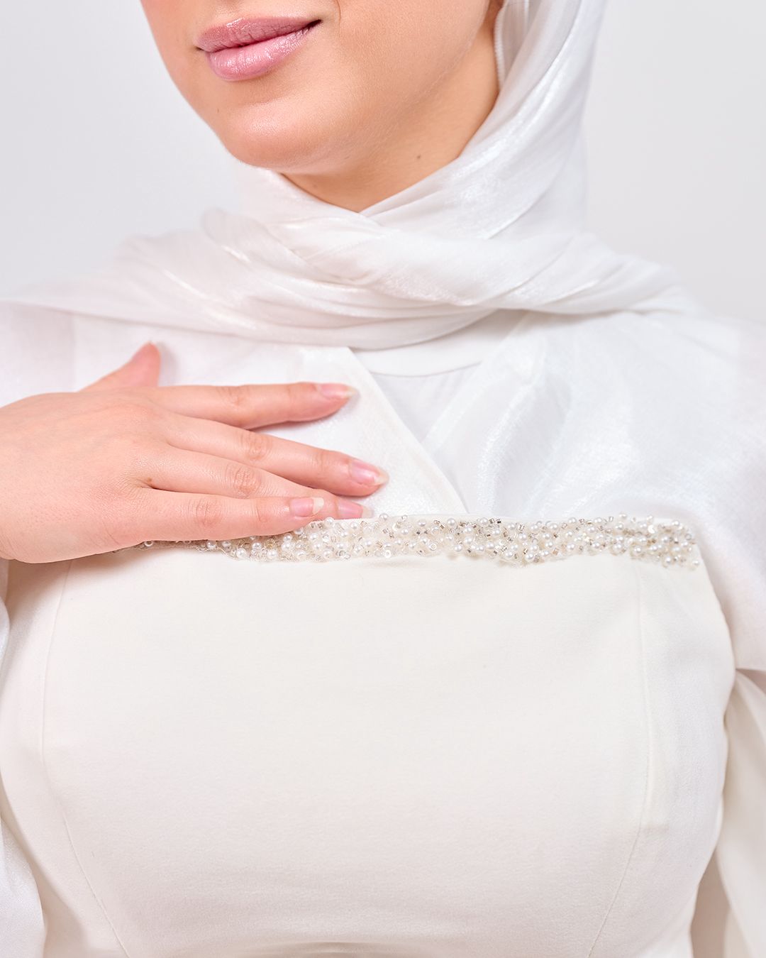 The Quiet Statement Corset 3-Pieces Jumpsuit in Off White