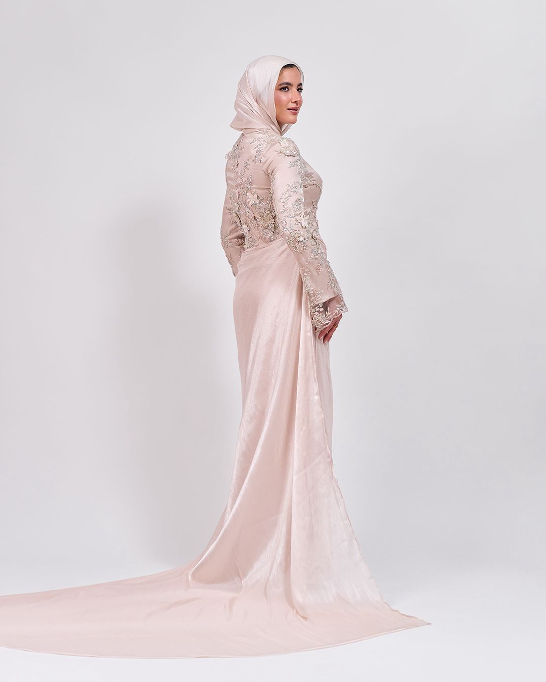 The Elegance in Detail Dress in Blush Nude