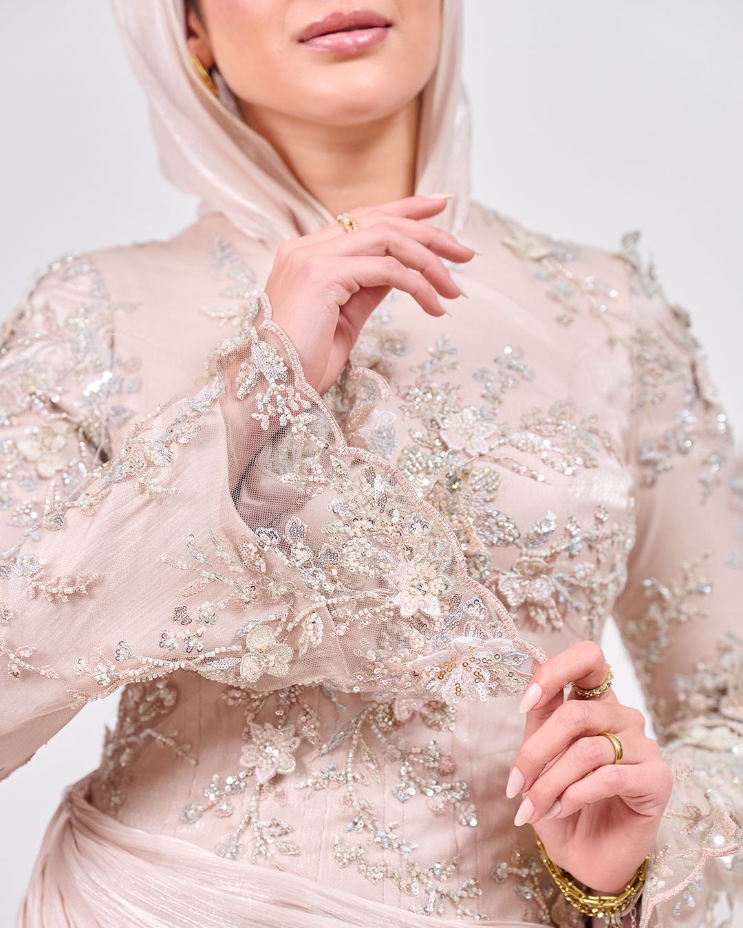 The Elegance in Detail Dress in Blush Nude