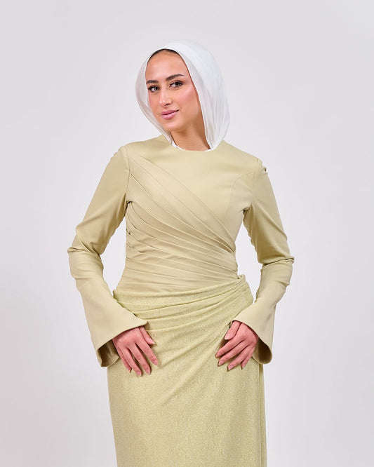 The Minimal Muse Dress in Sage