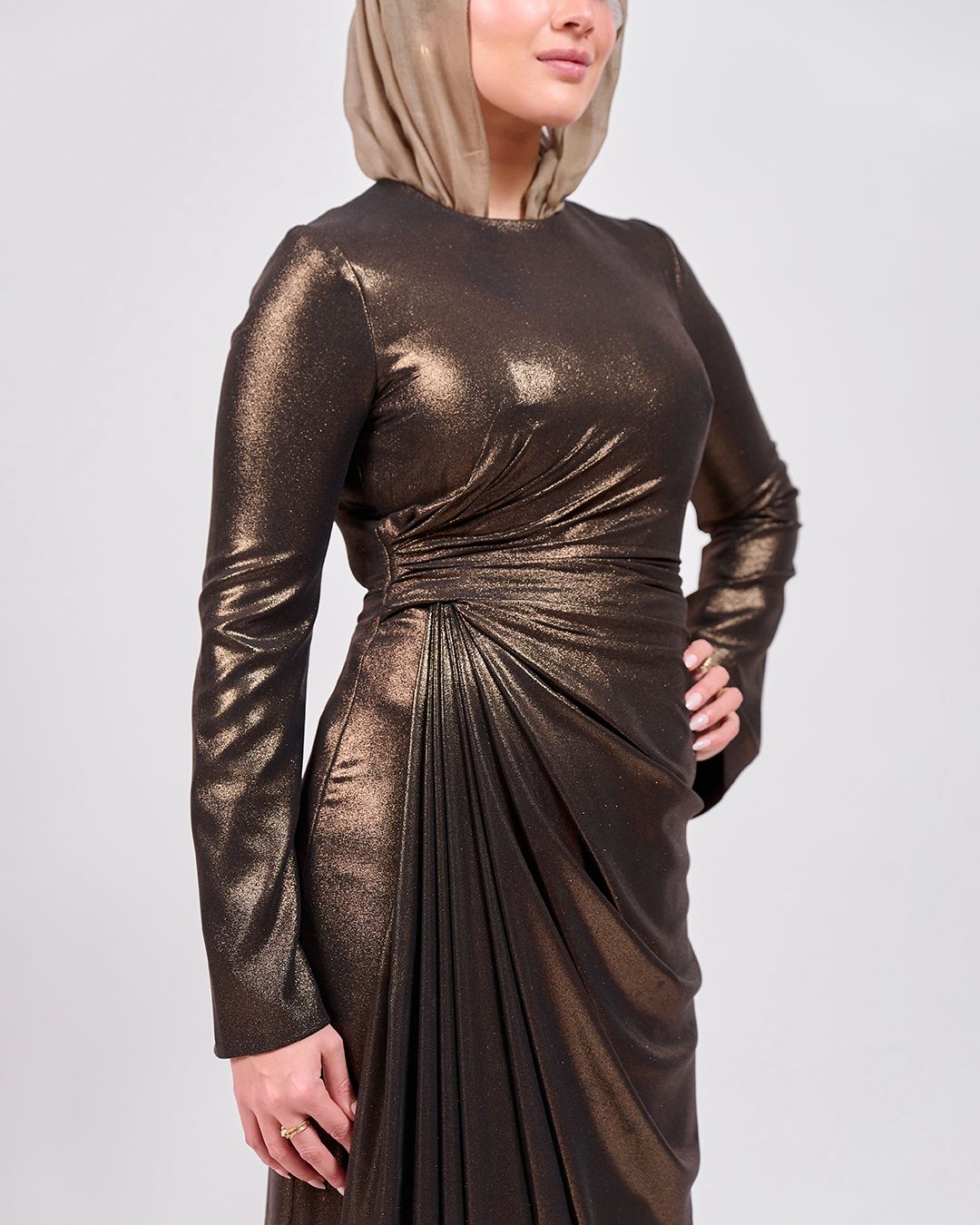 The Bronze Muse Dress