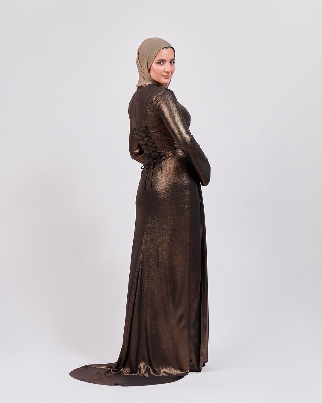 The Bronze Muse Dress