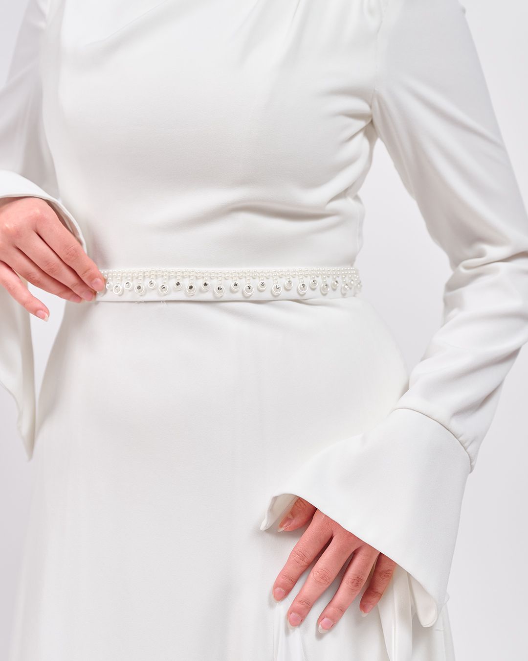 The Timeless Touch Dress in Off White