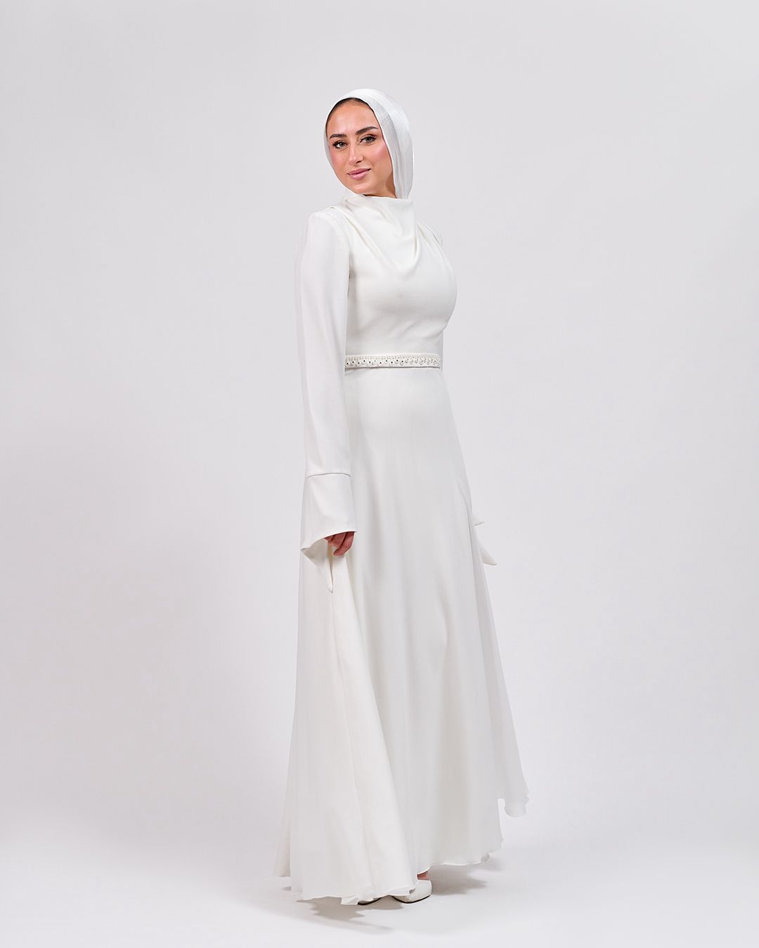 The Timeless Touch Dress in Off White