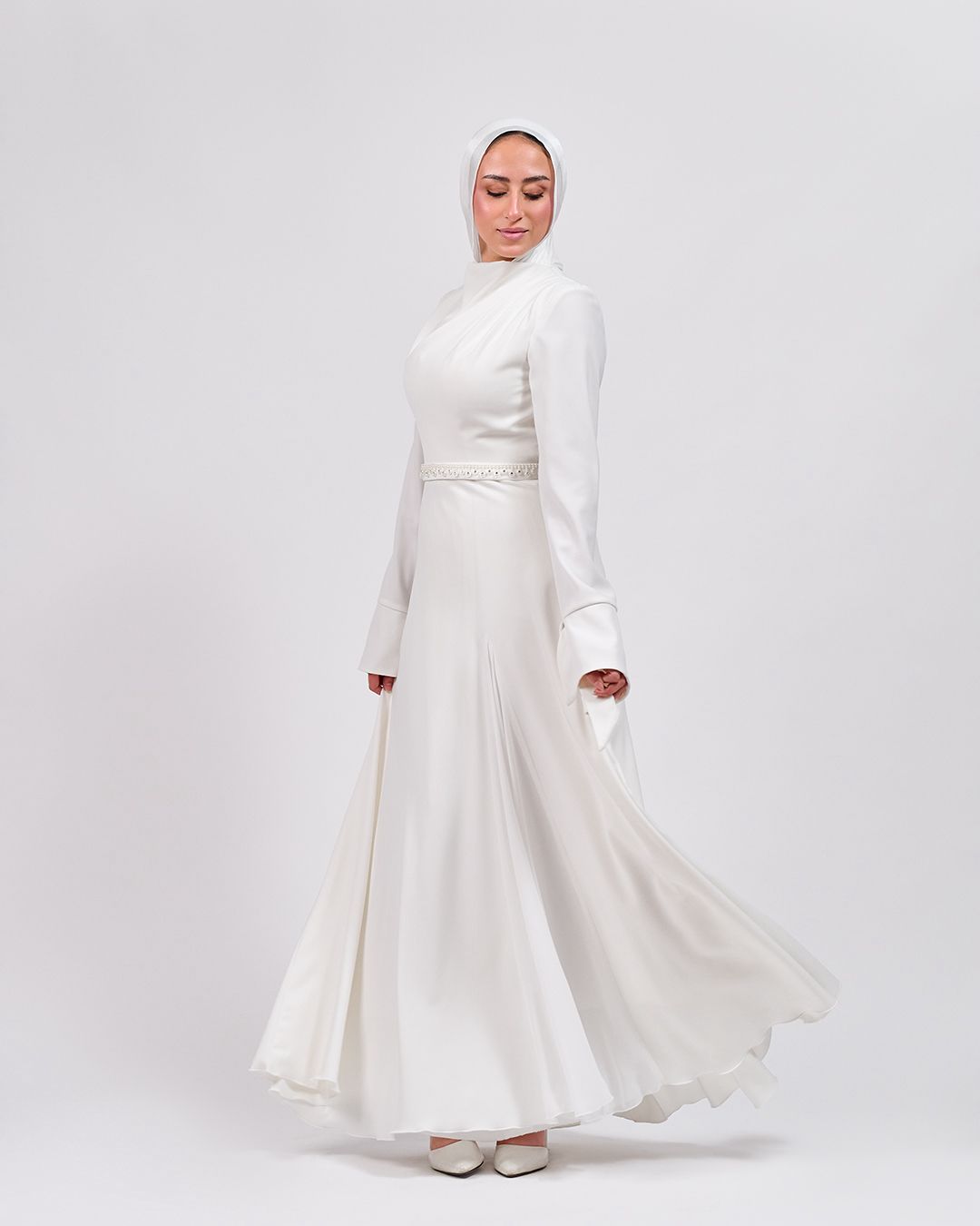 The Timeless Touch Dress in Off White