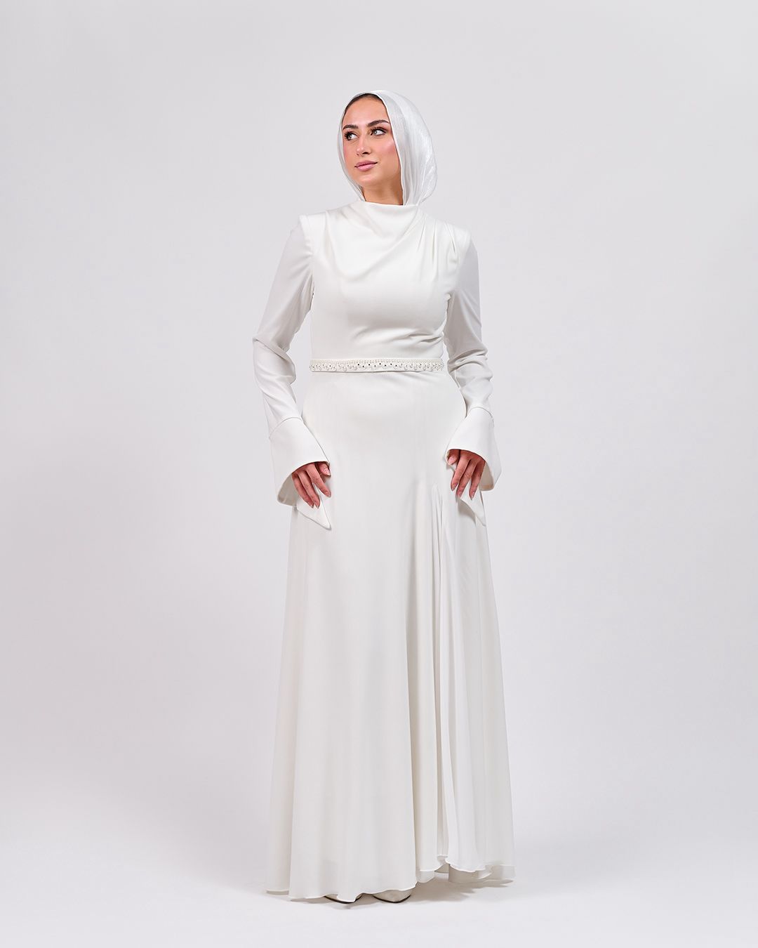 The Timeless Touch Dress in Off White