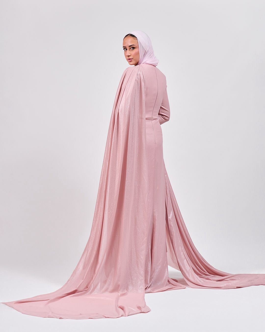 The Crystal Muse Dress in Blush Pink