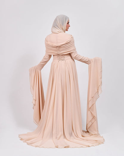 The Endless Flow Dress in Beige