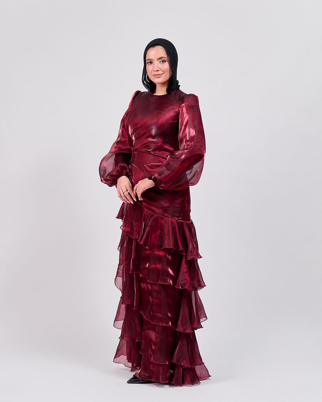 The Scarlet Flow Ruffles Dress