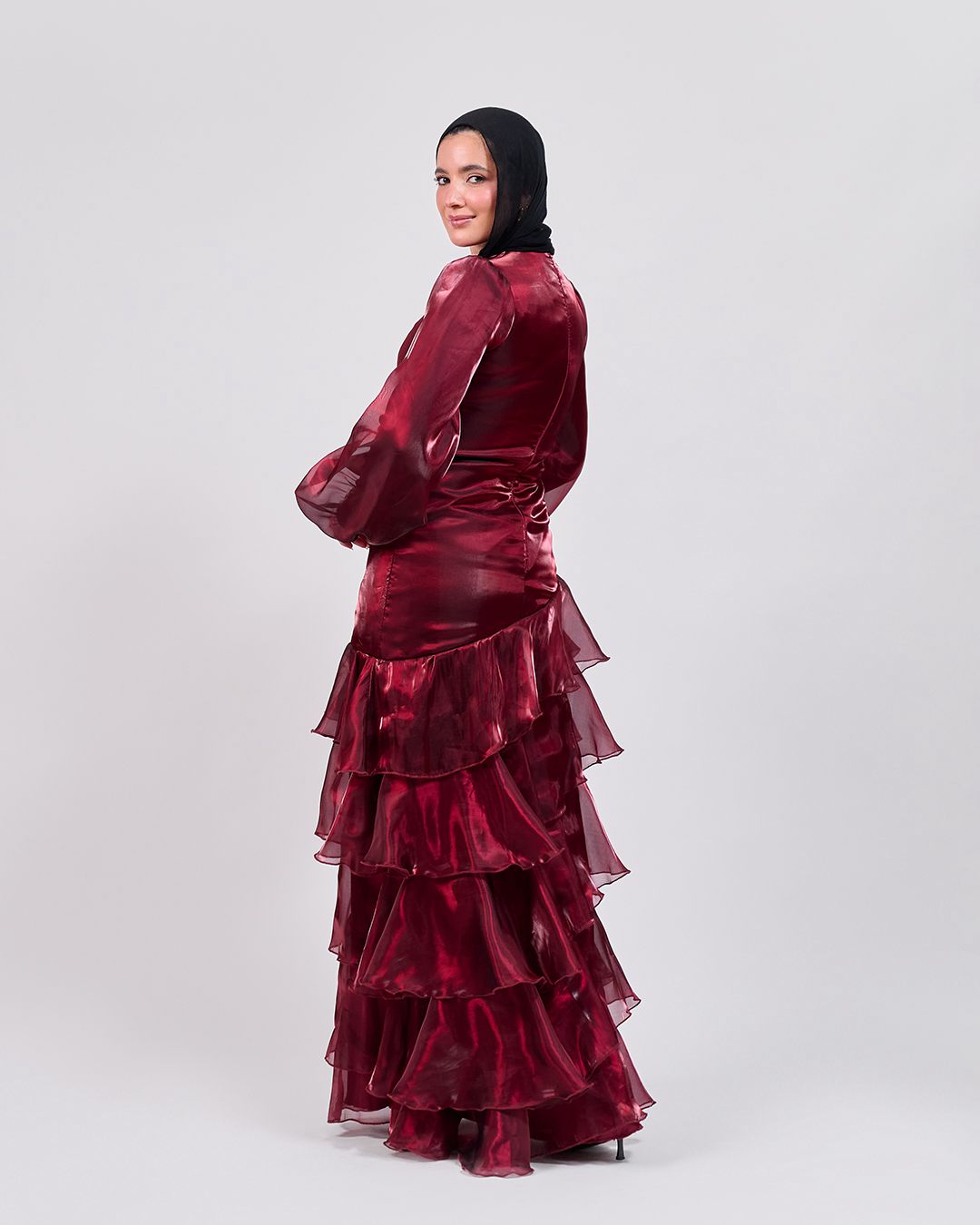 The Scarlet Flow Ruffles Dress
