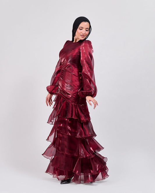 The Scarlet Flow Ruffles Dress