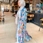 Colorful Satin Summer Kimono