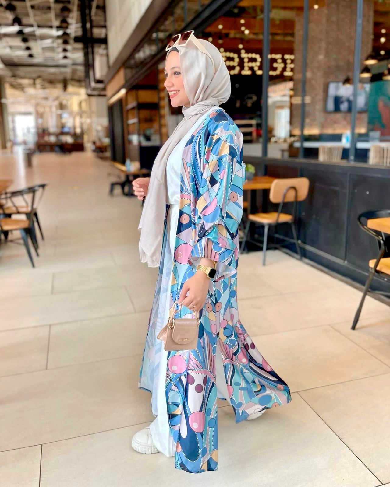 Colorful Satin Summer Kimono