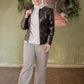Gray Wide Classic Winter Pants