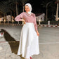 Rose Drape Satin Blouse