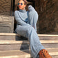 Dark Baby-blue Winter Set
