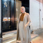 Beige Long Winter Coat